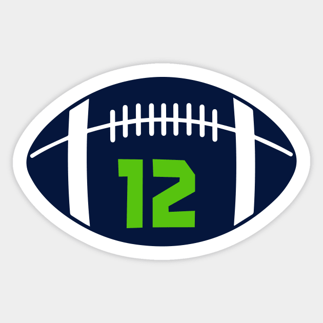 12 SEAHAWKS | FOOTBALL | SEATTLE Sticker by theDK9